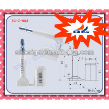 bolt seal BG-Z-008 ,ISO/PAS 17712:2006(E) One-time use security seal,tamper proof seal,snapper bolt seal